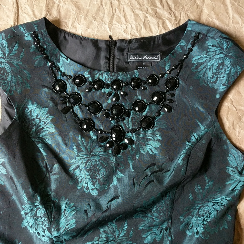 Jessica Howard Midi Green Dress Size 8